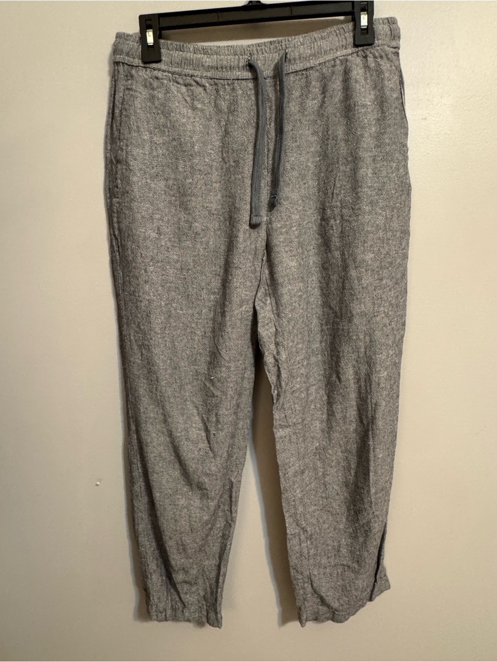 Mountain Khakis Women’s Small Gray Linen Blend Pull On Crop Pants
